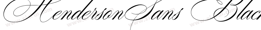 HendersonSans Black字体转换